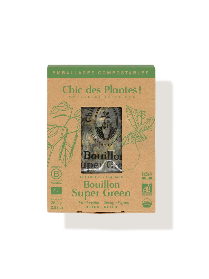 Bouillon de légumes bio détox Super Green - Chic des Plantes !