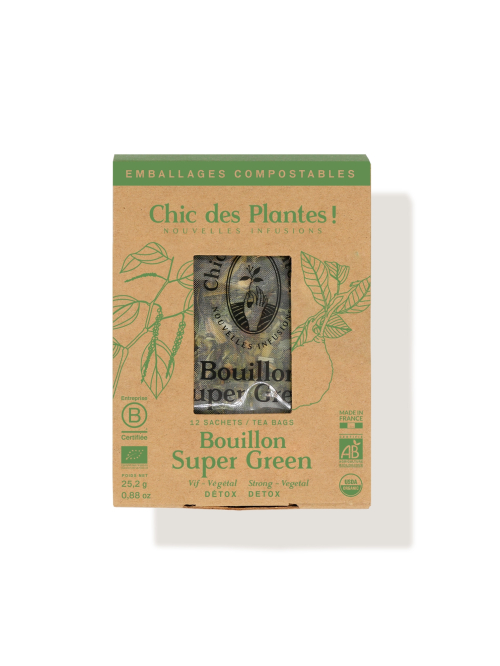 Bouillon détox de légumes bio - Super Green