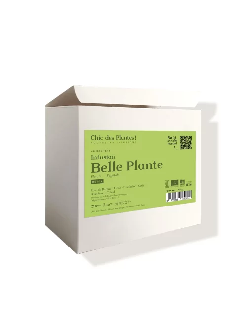 Organic Detox Rose Nettle Herbal tea - Belle Plante - Box 48 tea bags