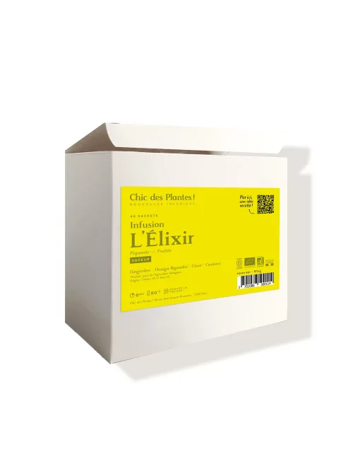 Lemon Ginger Organic Energy Infusion - The Elixir - Box 48 tea bags