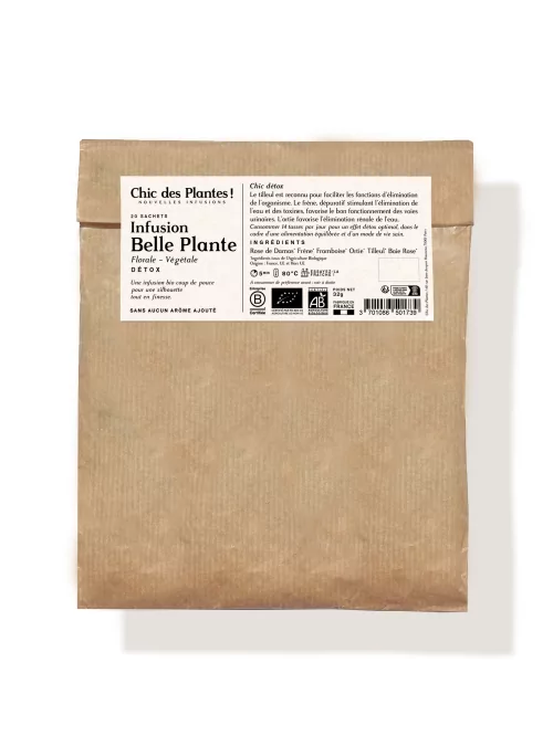 Organic Detox Rose Nettle Herbal tea - Belle Plante - Refill 20 tea bags