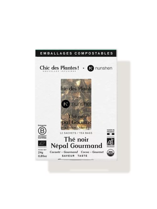 Thé noir bio cacao orange - Népal Gourmand - Boîte 12 sachets