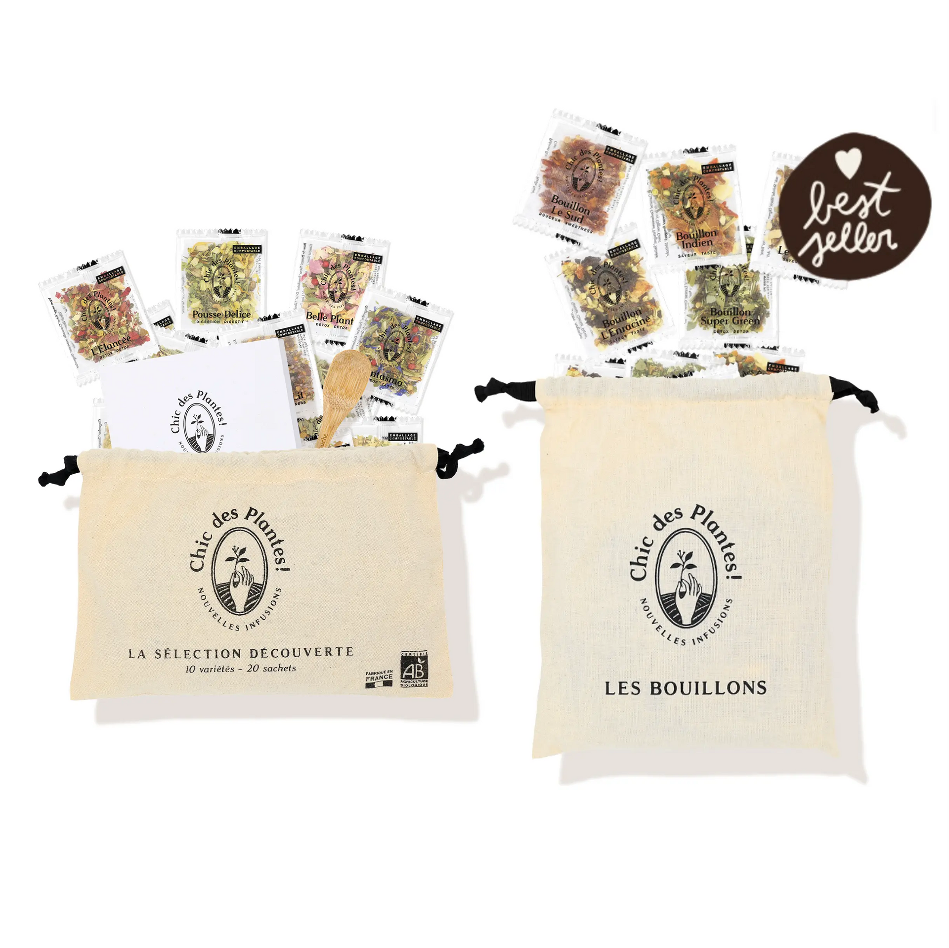 Pochon Duo - Thés, infusions et bouillons bio