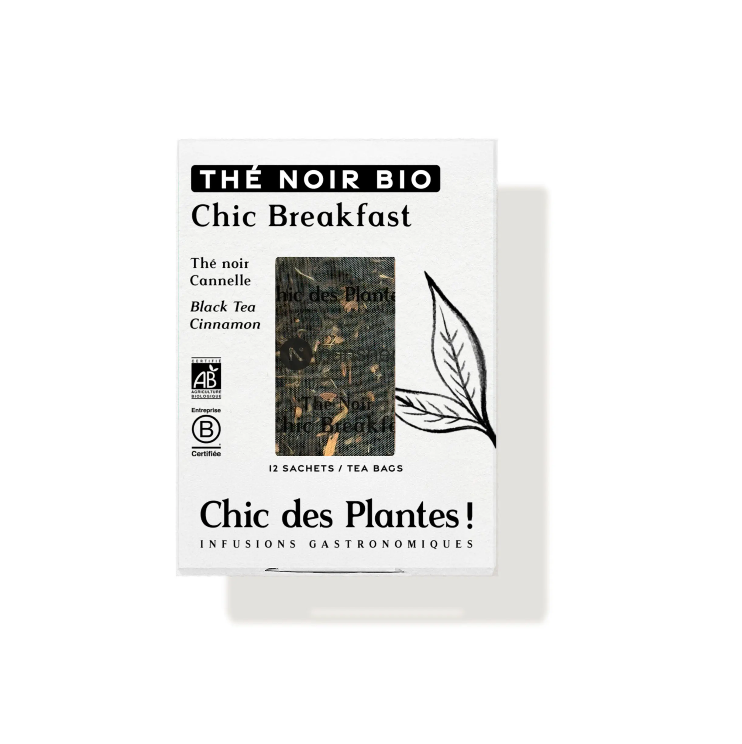 Thé noir bio Breakfast Nepal Assam Yunnan Cannelle #12-sachets
