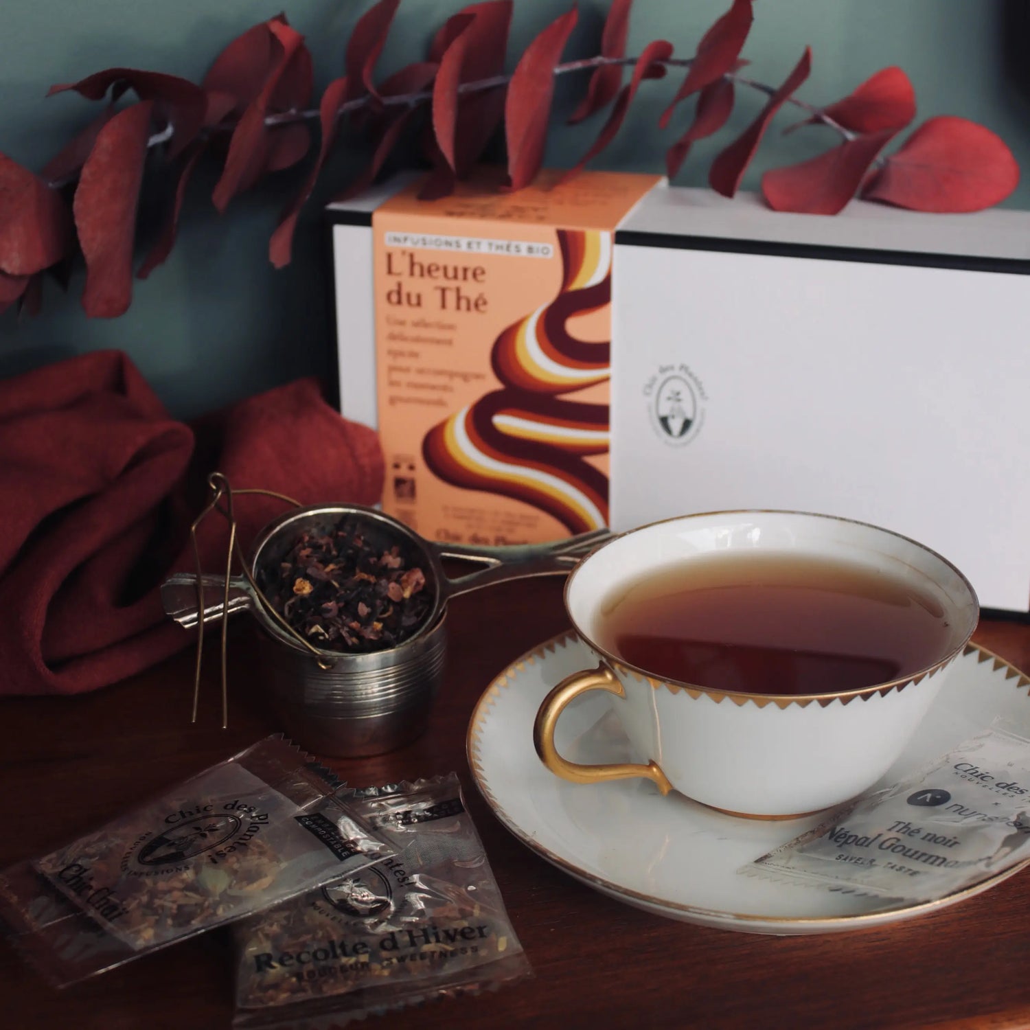 Coffret Cadeau thé et tisanes épicées pour le tea time