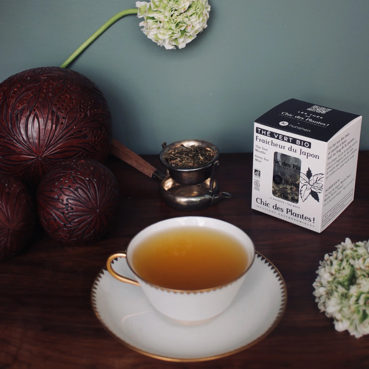 Thé vert bio du Japon menthe fenouil sachet