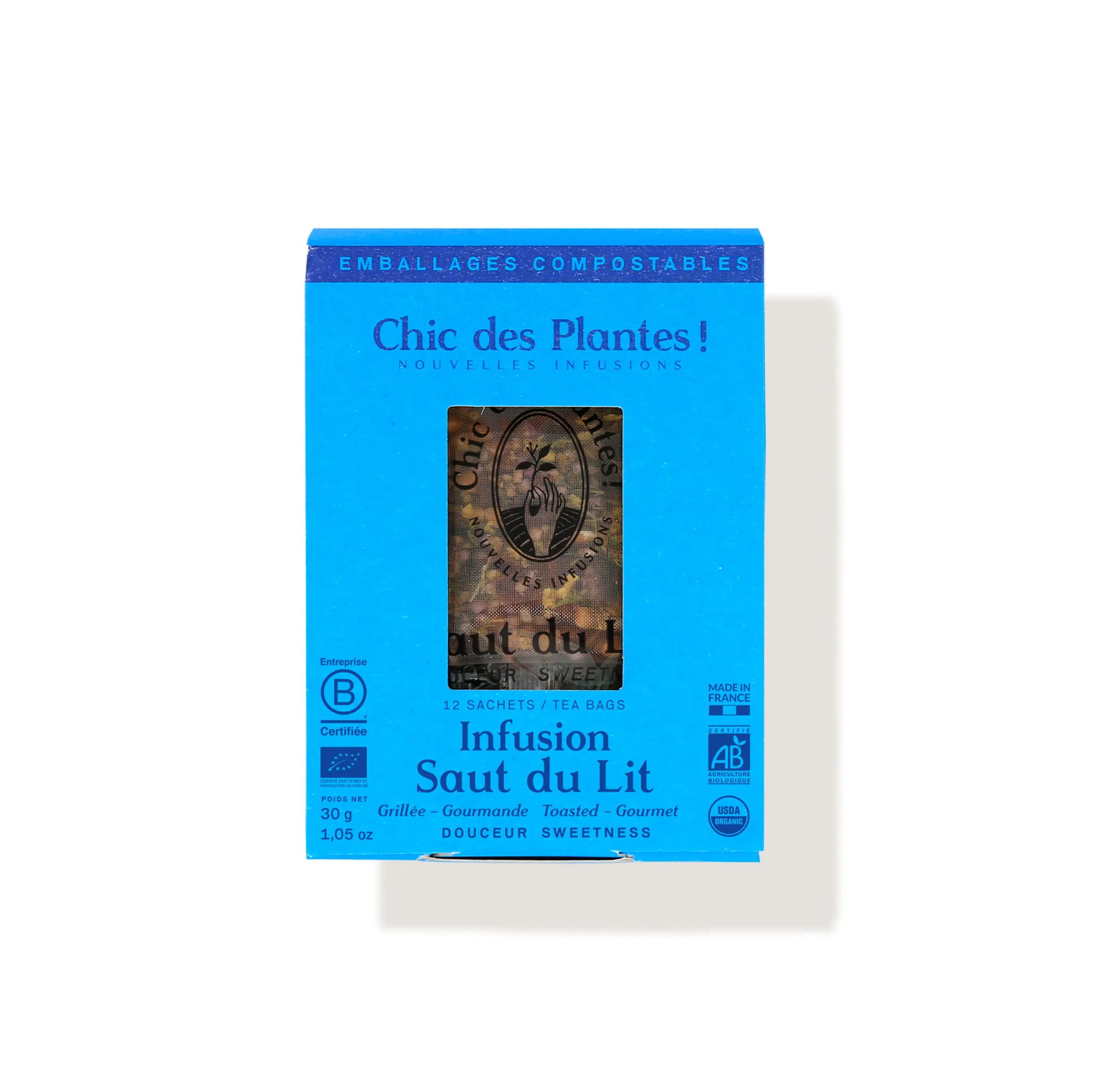 Infusion bio Saut du Lit sarrasin cacao cannelle boîte 12 sachets #12-sachets