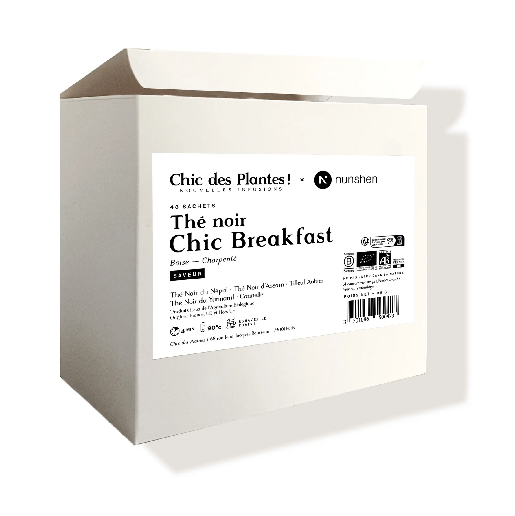 Thé noir bio Breakfast Nepal Assam Yunnan Cannelle 