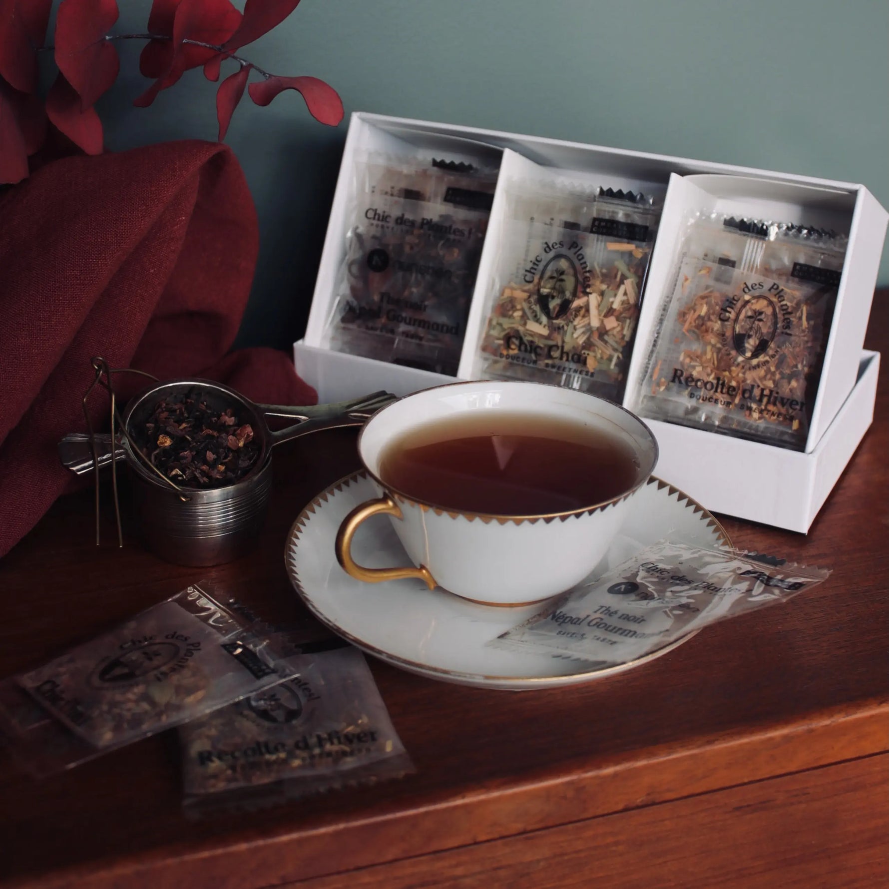 Coffret Cadeau thé et tisanes épicées pour le goûter