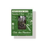 Infusion bio de Noël Santa Chic cannelle cacao cardamome boîte 12 sachets